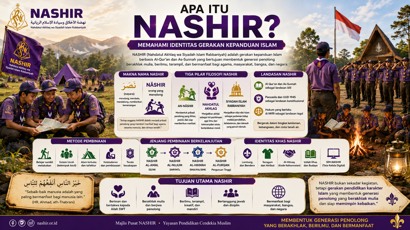 Apa Itu NASHIR? Memahami Identitas Gerakan Kepanduan Islam