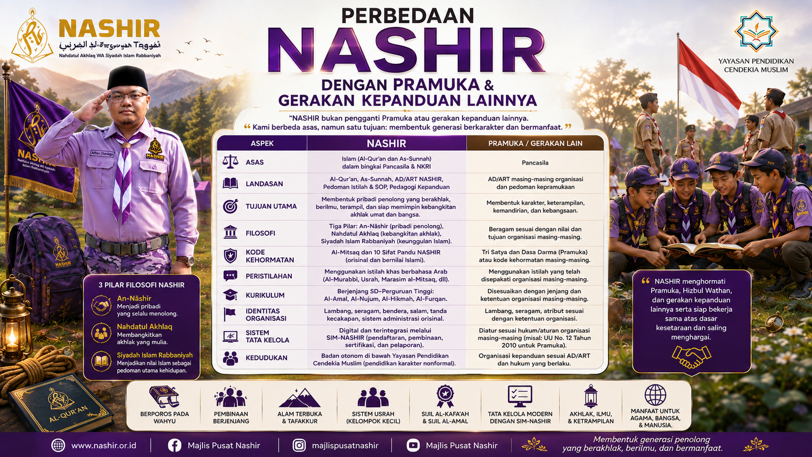 Mengenal NASHIR: Apa Perbedaannya dengan Pramuka dan Gerakan Kepanduan Lain?